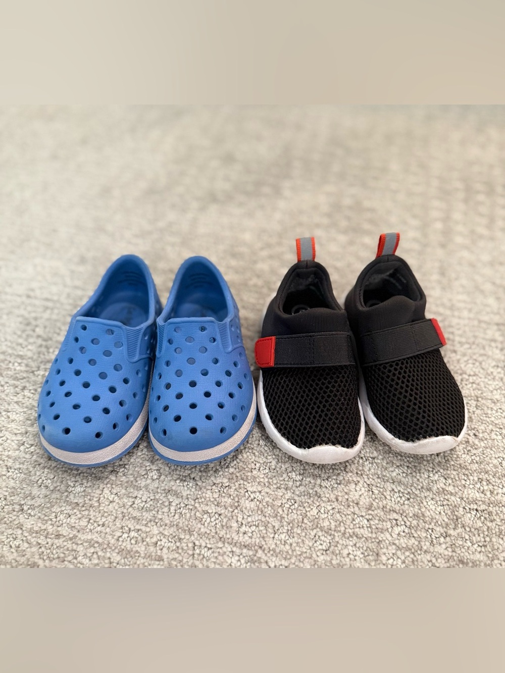 Lot of 2 Cat & Jack Boys’ Slip-On Summer Shoes Waterproof Sneakers Set Size 5